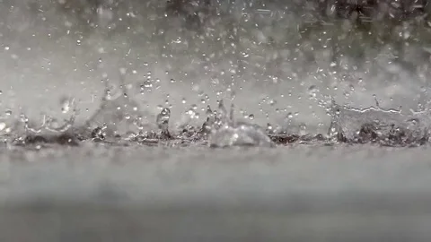 Fountain Rain Drops Stock Footage 81343721