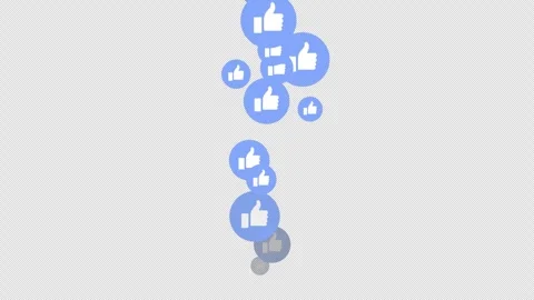 Like Fountain Reaction Animation Overlay for Live Streaming Video stock 330124638