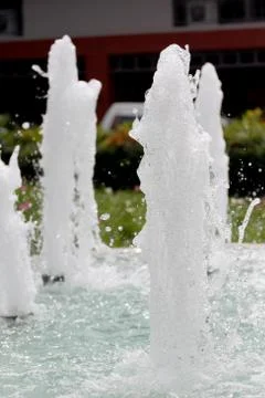 Fountain is in the resort. Stock Photos