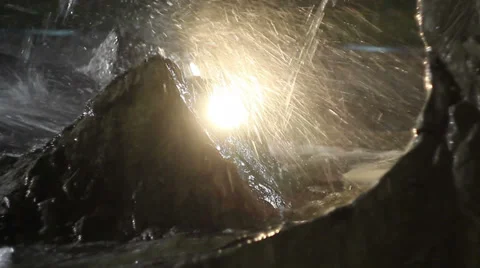 Fountain rock Stock Footage 29566519