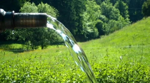 Fountain with running clear and cold drinking water Stock Footage 52269123