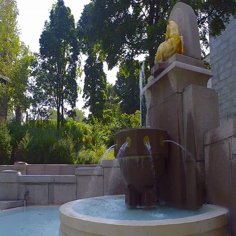 Fountain of Saint Joseph's Oratory Video stock 69520581