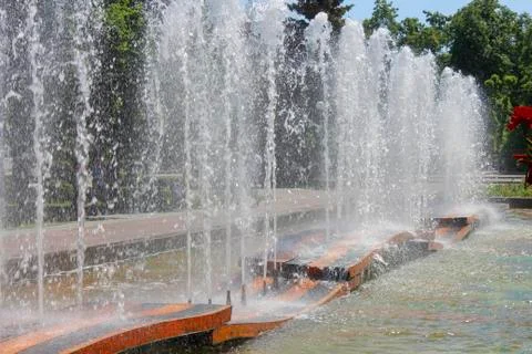 Fountain in Samara Stock Photos