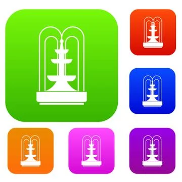 Fountain set collection Illustration