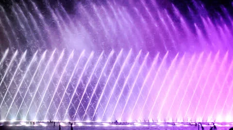 Fountain show Stock Footage 26159525