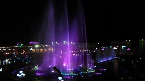 Fountain show. Stock Footage 58590438