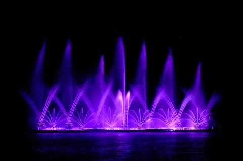 Fountain show 스톡 사진