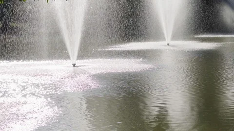 Fountain slow motion Stock Footage 123489715