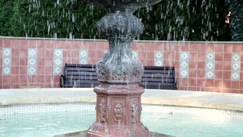 Fountain slow motion Stock Footage 142594156