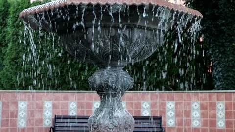 Fountain slow motion Stock Footage 142594169