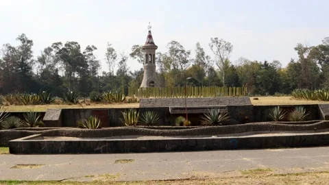 Fountain of the snake in the forest of Chapultepec Stock Footage 171429984