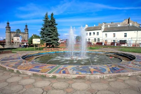 Fountain in Sovetsk, Russia Stock Photos