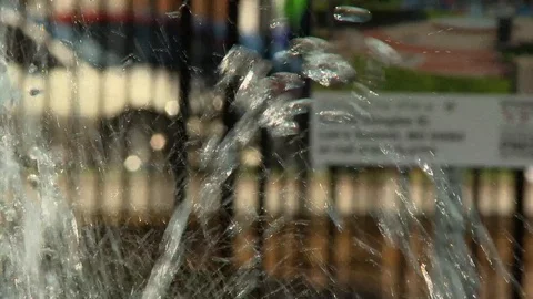 Fountain splash close up Stock Footage 92226841