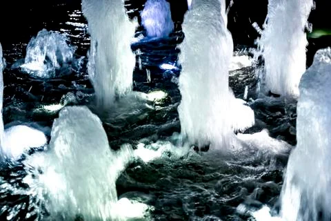 Fountain splash Stock Photos