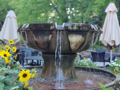 Fountain splash Stock Photos