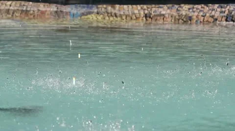 Fountain sprays Stock Footage 21761306