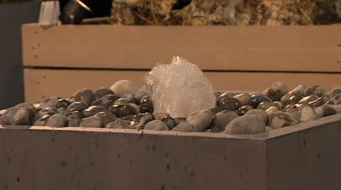 Fountain sprouting water Stock Footage 33302158