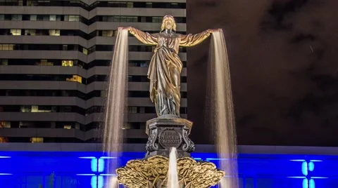 Fountain Square, Cincinnati V2 Video stock 65104742