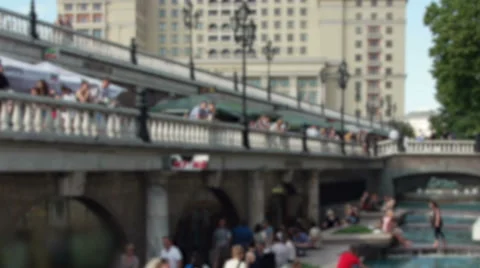 The Fountain In The Square Video stock 66771521