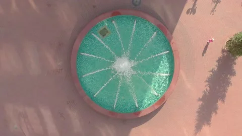 Fountain In The Square Stock Footage 141527325