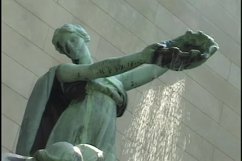Fountain Statue 2 Stock Footage 297587