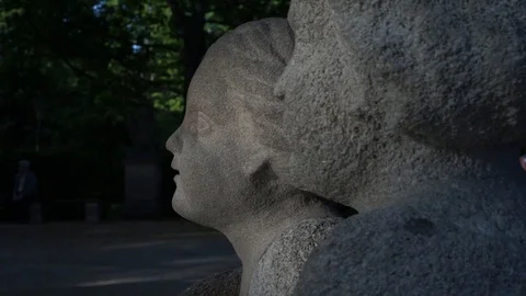 Fountain Statue Light Video stock 88285938