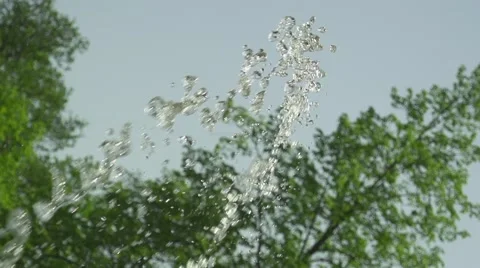 Fountain with statue slow motion Vidéo 49230082