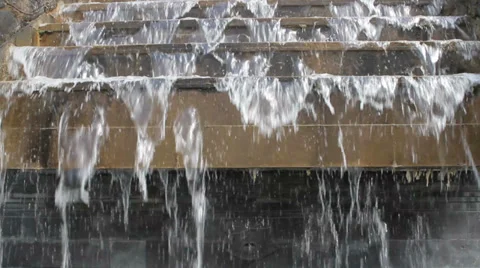 Fountain steps Stock Footage 27550680