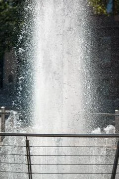 Fountain in summer Stock Photos