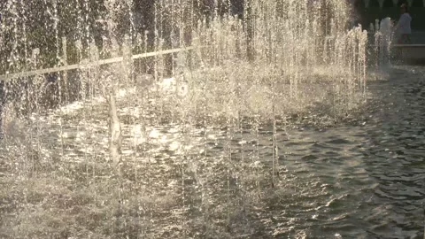 Fountain in the Summer in Tatarstan Stock Footage 134284517