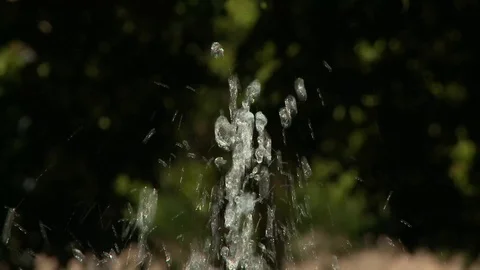 Fountain summertime close up Stock Footage 92226842