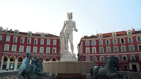 Fountain of the Sun in Nice Stock Footage 198728024