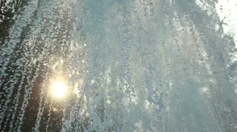 Fountain at sunset Vídeos de archivo 47843191