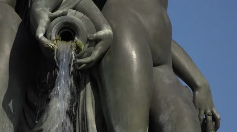 The Fountain of the Three Graces in Bordeaux Video stock 55846855