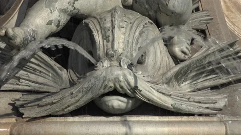 The Fountain of the Three Graces in Bordeaux Video stock 55848015