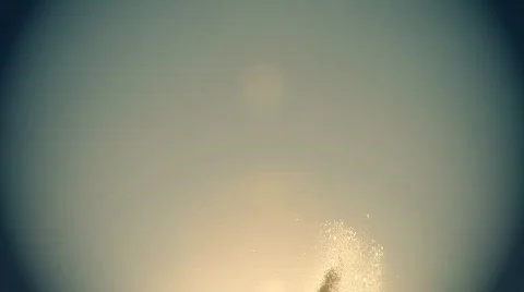 Fountain Tilt Down Stock Footage 739477