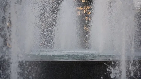 Fountain in town Stock Footage 103482182