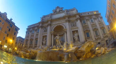 Fountain Trevi Stock Footage 32283205