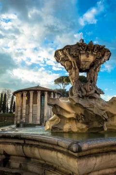Fountain of the Tritons Stock Photos