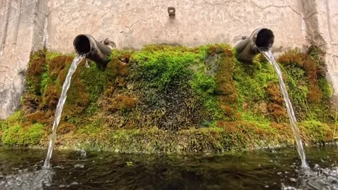 Fountain with two spouts Stock Footage 310460300