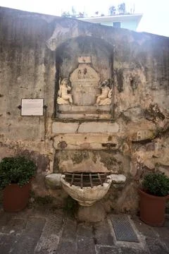 Fountain under a niche Stock Photos