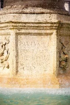 Fountain vatican Stock Photos