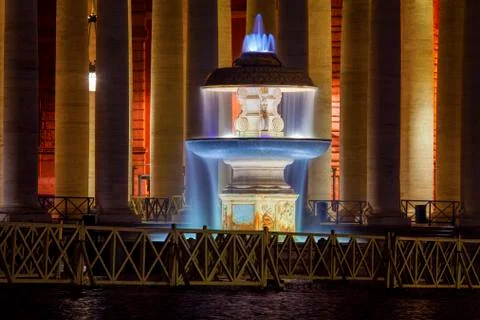 Fountain in Vatican Stock Photos