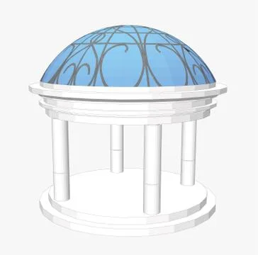 Fountain vector,Architecture, architectural decoration Stock Illustration