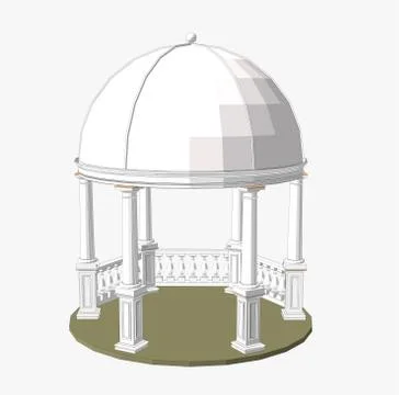 Fountain vector,Architecture, architectural decoration Stock Illustration