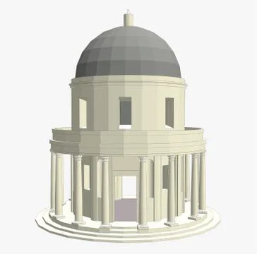 Fountain vector,Architecture, architectural decoration Stock Illustration