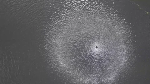 Fountain view from above Stock Footage 244351719