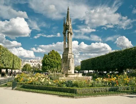 Fountain of the Virgin Stock Photos