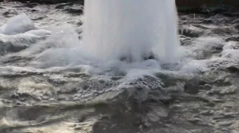 Fountain water bubbles Stock Footage 46010526
