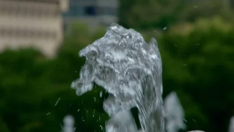 Fountain water close-up Video stock 76617963